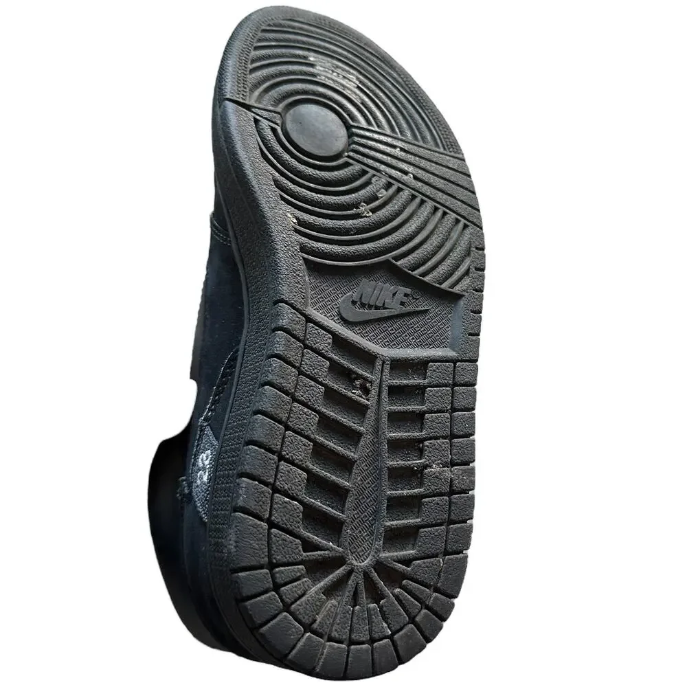 Left Shoe Nike Jordan Black on Black LEFT SHOE ONLY For Replacement Sneakers